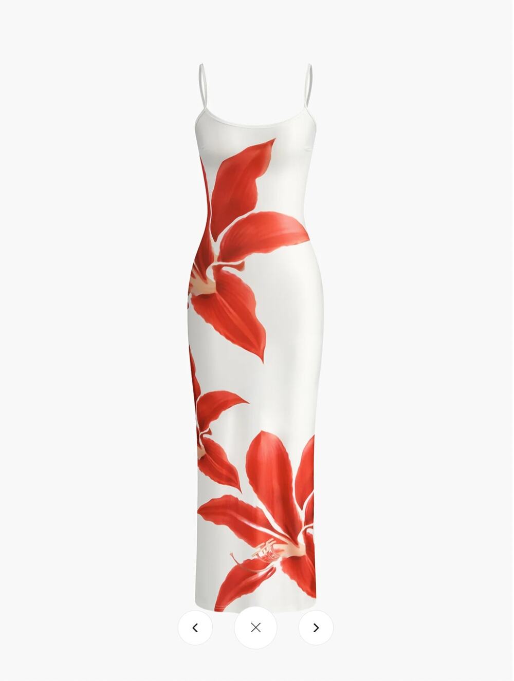 NWT Commense Floral Print Sleeveless Split Long Dress Sz M